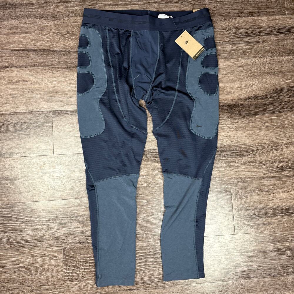 Nike Tech Therma-Fit Base Layer Compression Tights Men’s XXL Blue HV1379-451